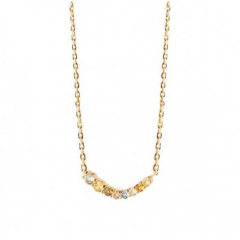 Collar de Plata 925 con Zircón y Baño de Oro Arcoíris para Mujer PDPaola