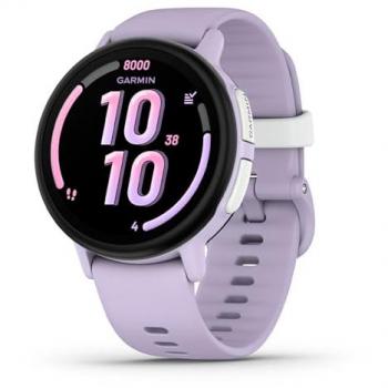 Garmin Bounce 2 Smartwatch Infantil LTE 43mm Pantalla AMOLED Color Morado Correa de Silicona Apto para Nadar