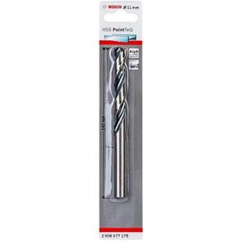 Bosch Professional Broca helicoidal HSS PointTeQ, para metal, 11 x 94 x 142 mm, accesorio de taladro