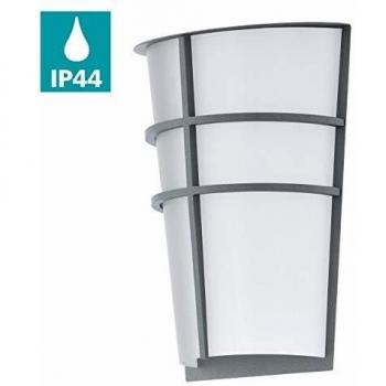 Aplique de Pared Exterior LED Eglo Breganzo Plata IP44 360 lm 5W Luz Cálida