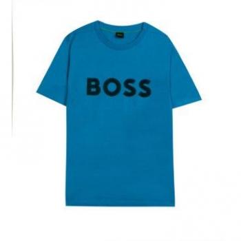 Camiseta Regular Punto azul BOSS