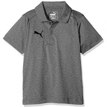 PUMA Kinder Liga Casuals Polo Jr T Shirt, Gris
