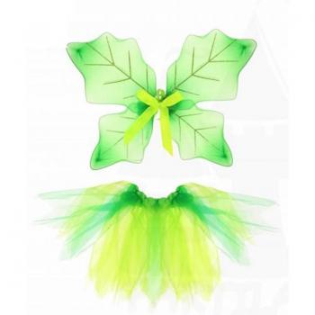 Kit Hada Verde Infantil: Alas y Tutú