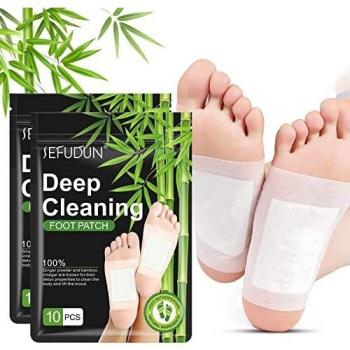 Parches de desintoxicación para pies, almohadillas de desintoxicación para pies, para mejorar la calidad del sueño, aliviar el estrés, limpieza profunda, promover el metabolismo, 20 unidades