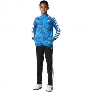 adidas YB TS KN Tiro - Chándal para niño, color azul / gris / blanco, talla 140