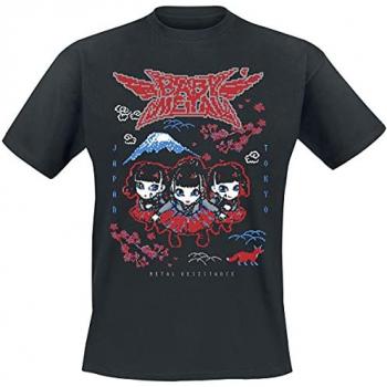 Babymetal Pixel Tokyo Men's T-Shirt - Black - Sizes S to XXL - 100% Cotton