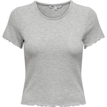 Only Emma Women's Short Sleeve T-Shirt - Light Grey Mix