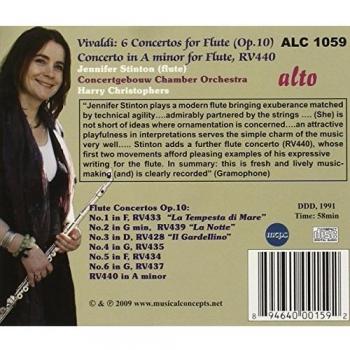 Vivaldi : 6 Concertos pour flûte. Stinton, Christophers. - Antonio Vivaldi