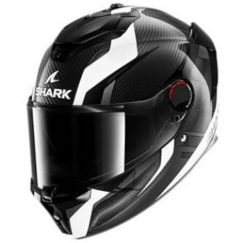Casco de moto integral Shark Spartan GT Pro Kultram Carbono Blanco Negro XS