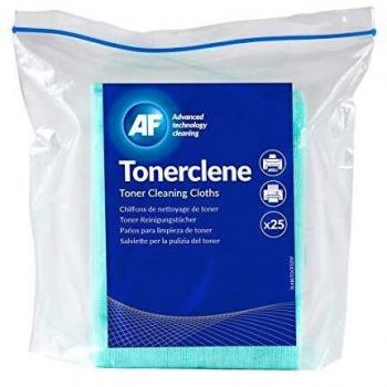 Toallitas de limpieza para impresoras AF ATOC025 Tonerclene, 25 unidades, utensilio de limpieza