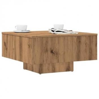 Artisan Oak Coffee Table 60x60x31.5 cm Engineered Wood Modern Design