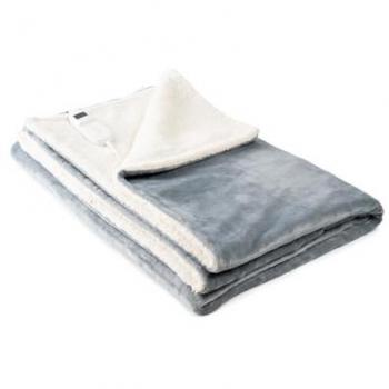 Manta Eléctrica Reversible Heklet InnovaGoods 130 x 180 cm 160 W con 9 Niveles de Temperatura y Temporizador