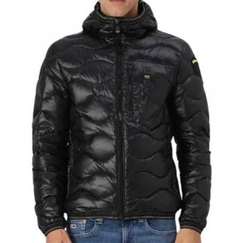 Blauer Men's Black Winter Jacket - Size L Black Wave Coat