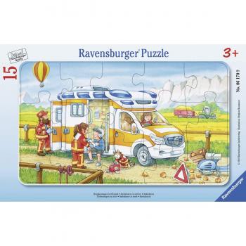 Puzzle Ravensburger - Ambulancia, 15 piezas