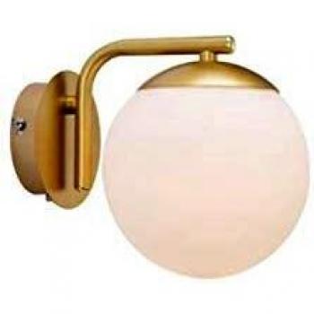 Aplique de pared Nordlux Grant con enchufe, latón, diseño elegante minimalista, material metal y cristal