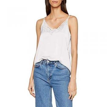 JDY Jdyappa Singlet Wvn Noos Camiseta sin Mangas, Blanco