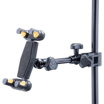 Soporte 2 en 1 para Tablet y Smartphone Hercules DG307B Negro y Amarillo