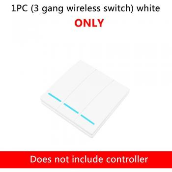 Interruptor Inalámbrico Inteligente SMATRUL 1/2/3 Gang RF 433Mhz para Control Remoto de Luz, Botón de Pared y Lámpara de Techo, Encendido y Apagado