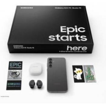 Samsung Galaxy S23 FE 5G + Auriculares Buds FE Graphite, 8GB RAM, 128GB, Pantalla 6.4 AMOLED