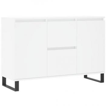 Aparador de madera de ingeniería blanco 104x35x70 cm