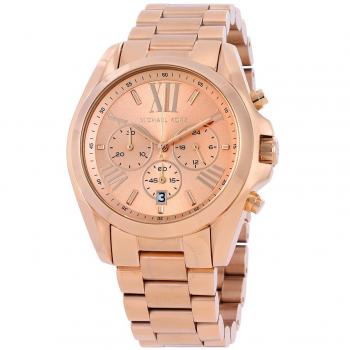Reloj Michael Kors Mujer MK5503 (43mm) - Reloj de pulsera, diseño elegante, caja de acero inoxidable, esfera blanca con detalles dorados, correa de acero inoxidable, resistencia al agua hasta 100 metros