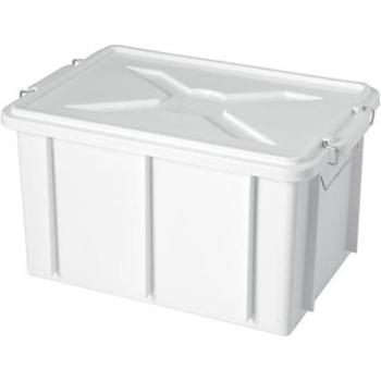 Cajón de Almacenamiento con Tapa 45x35x25 cm Blanco Giganplast
