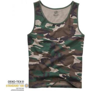 Tank Top Brandit Woodland - Camuflaje - Talla M a 5XL - Hombre