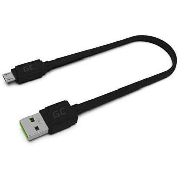 Cable Micro USB de 25 cm Green Cell - Alta Velocidad de Carga y Sincronización para Smartphones Android (Samsung, Xiaomi, Huawei, Nexus, LG, Motorola)