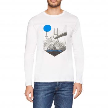 Esprit 118ee2k005, Camisa Manga Larga para Hombre, Blanco