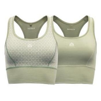Sujetador Deportivo de Merino Devold Kvitegga para Mujer - Color Verde L, Material: 100% lana merino, Diseño sin costuras, Transpirable y de secado rápido, Ideal para actividades al aire libre