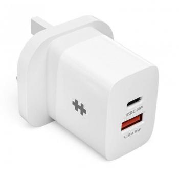 Cargador de Pared TARGUS HyperJuice USB-C 20W Blanco con Carga Rápida