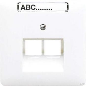 PLACA CENTRAL INSCRIPCIÓN TELÉFONO UAE 2x8P BLANCO MARFIL JUNG