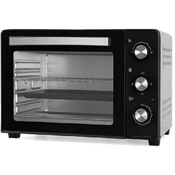 Horno eléctrico Orbegozo HO300 de 30 litros, 1.500 W, selector de temperatura de 100 a 230°C y temporizador hasta 60 minutos