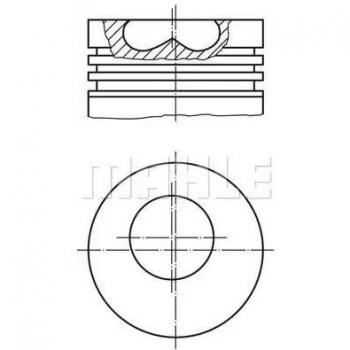 Pistón MAHLE ORIGINAL 015 06 00