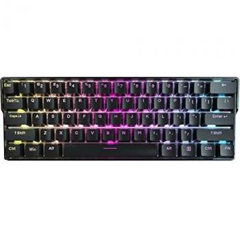 KEMOVE Shadow 60% Teclado Gaming mecánico Bluetooth 5.1 Inalámbrico/Type-C 61 Teclas Teclado de Juegos RGB Hot-Swap Teclas PBT 3000mAh Batería NKRO