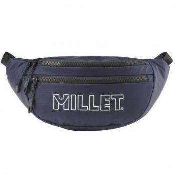 Millet Divino Hip Pack (Zafiro y Beige) - Riñonera, capacidad de 2 litros, material resistente al agua, correa ajustable, múltiples compartimentos y diseño ergonómico