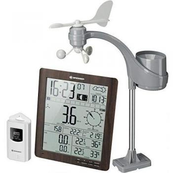 Bresser 7002420 Estación meteorológica con Sensor Exterior, Apariencia de Madera, ClimaTemp XXL