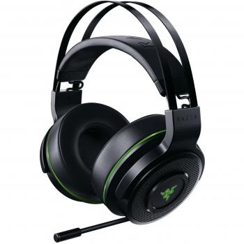 Razer Thresher para Xbox One y Xbox Serie X / S Auriculares Inalámbricos para juegos, 16 horas de duración de la batería,controlador de 50 mm,Windows Sonic,almohadillas de cuero sintético, Plateado