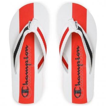 Chanclas Champion S22044 para Hombre - Material Superior de Tela De Poliéster, Chanclas de Hombre CHAMPION CHANCLAS BLANCAS WEB EVO FLIP BLANCO