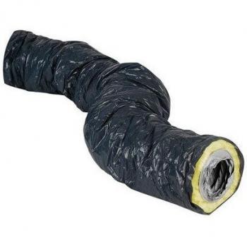 Conducto Aislado Autoextinguible Ø 125 x 50 mm para VMC - Aislamiento de 50 mm - Rango de Temperatura -20°C a +80°C - Longitud 6m