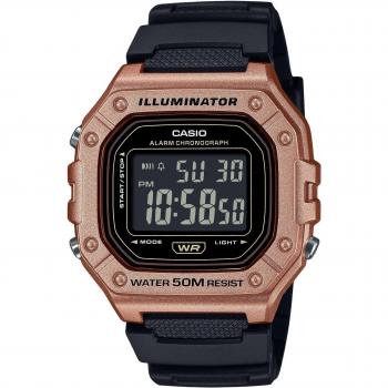 Casio Standard Digital Black Resin Strap Quartz Men's Watch W-218HM-5BV