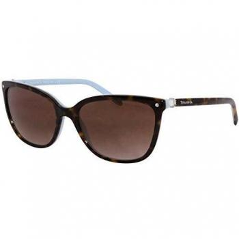 Tiffany & Co. Women's 0Ty4105Hb 81343B 55 Sunglasses, Havana/Blue/Browngradient