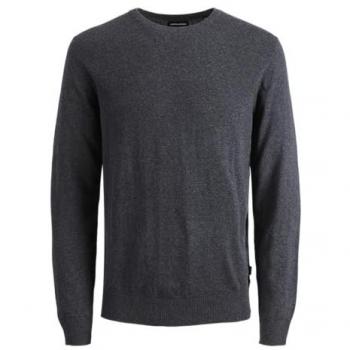 Jack & Jones Emil Knit Sweater Dark Grey Melange for Men 2XL