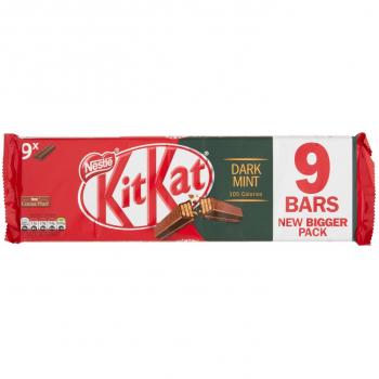 KIT KAT 2 Dedo Menta Oscuro Chocolate Bares 2 x 186.3g