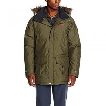 Columbia Timberline Ridge - Chaqueta con gorro para hombre, color verde, talla L