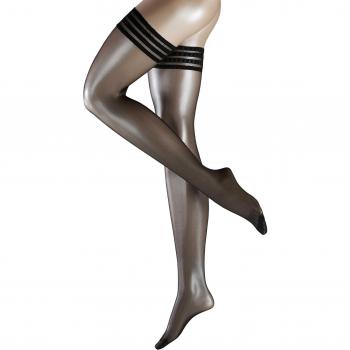 FALKE Pure Matt 20 DEN Women's Black Stay-Up Tights