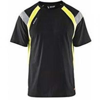 Blaklader Fluorescent Black/Yellow T-shirt Size XXXL