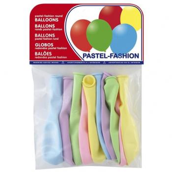 Globos de látex biodegradable pastel claro - bolsa de 10 unidades surtidas