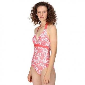 Traje de Baño para Mujer Regatta Flavia, Talla XS, Color Rosa y Blanco