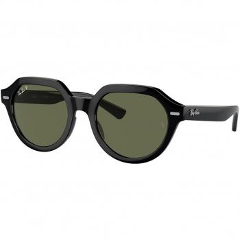 Ray-Ban RB4399F Gina Asian Fit Polarized 901/58 Men's Black Sunglasses 53mm